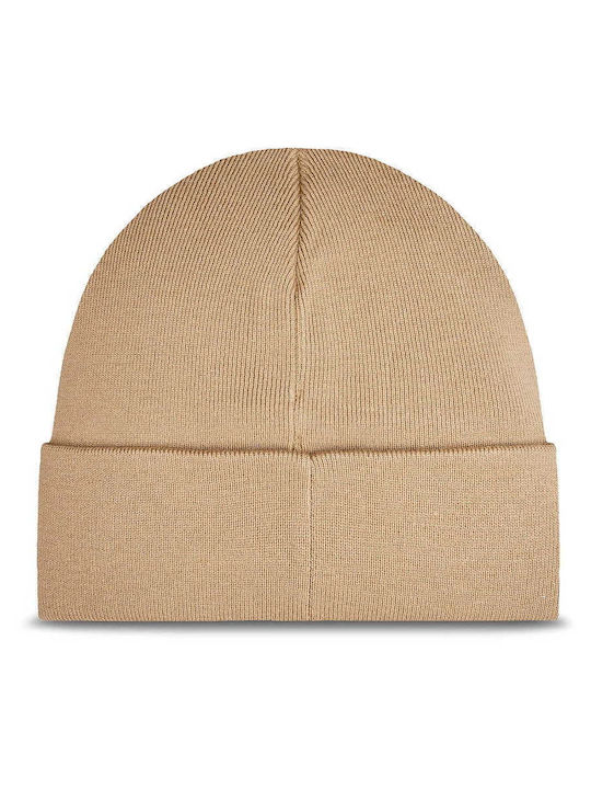 Calvin Klein Beanie Unisex Beanie Knitted in Beige color