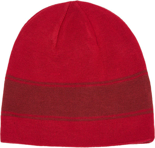 Tnp Reversible Beanie Unisex Reversibil Căciulă Tricotat în culoarea Roșu