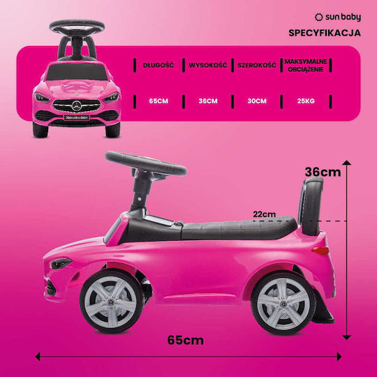 Sun Baby Walker Kind Neu Mercedes C-Klasse Rosa