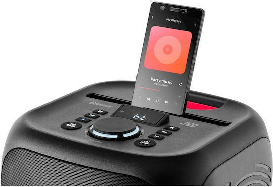 JVC Sistem De Karaoke Cu Microfon Cu Fir Și Efecte De Iluminare 1250820 Negru