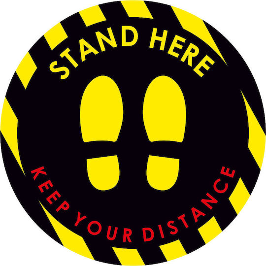 Orafol Mandatory Sign Stand Here SIM 10014-905