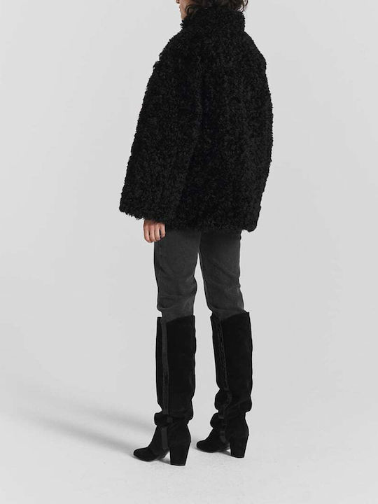 Women's Short Fur Black
