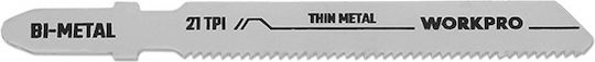 WorkPro Jig Saw Blade for Metal 75mm 5pcs WP404042