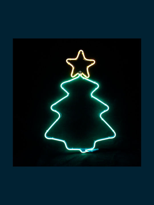 Aca Christmas Decorative Illuminated Plastic Tree Light Tube 54cm IP44 Electric Green