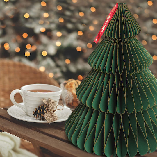 Decorativ Metalic De Crăciun Verde 39cm