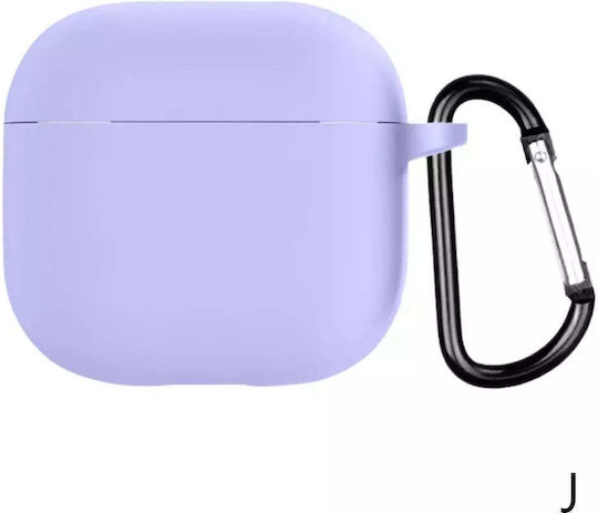 Soft Hülle Silikon mit Haken in Fuchsie Farbe für Apple AirPods 4