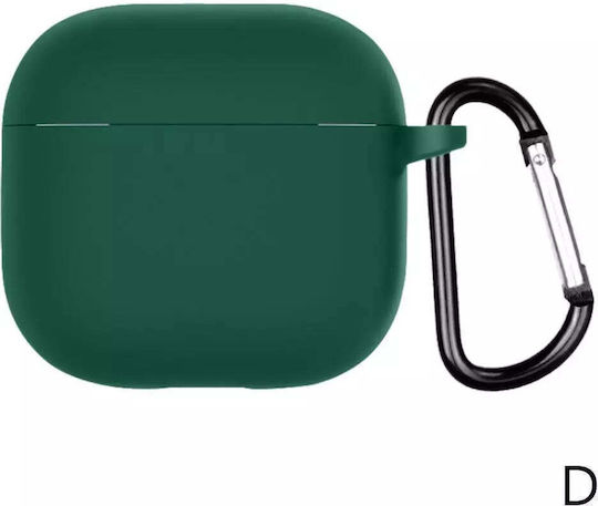 Soft Hülle Silikon mit Haken in Fuchsie Farbe für Apple AirPods 4
