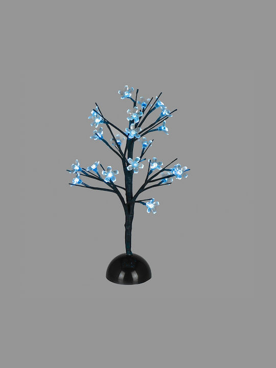 Aca Christmas Decorative Illuminated Cherry Tree Natural Appearance 45cm IP20 Battery Blue