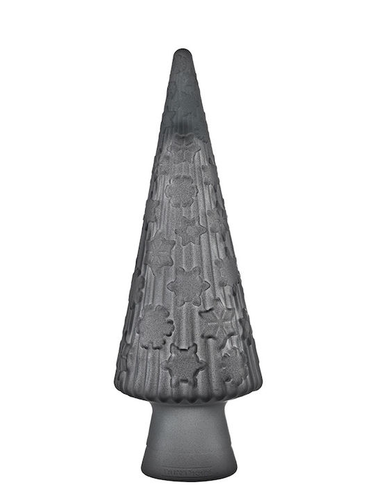 Christmas Decorative Glass Tree Cone 43cm Silver