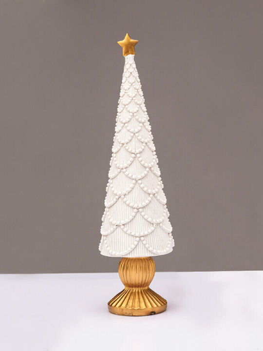 Aca Christmas Decorative Plastic Tree Adorned White