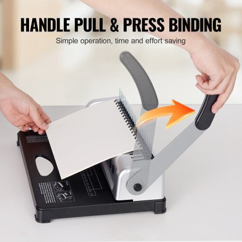 Vevor Bookbinder Machine for Spirals for Maximum 450 Sheets ZDJ20SSSD210BTS1FV0