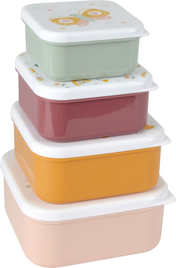 Lunchbox Kunststoff Geeignet für die Mikrowelle 4Stück