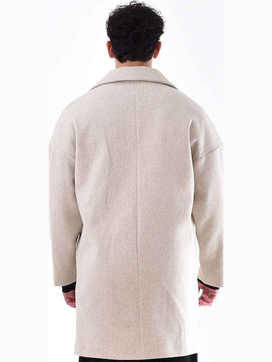 Мъжко палто Beige