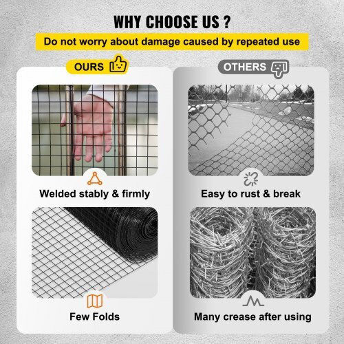 Vevor Garden Fencing Material 1pcs Black