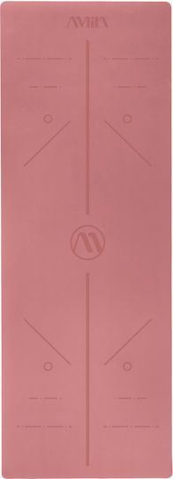 AMILA Yoga/Pilates Mat Pink (183x65cm)