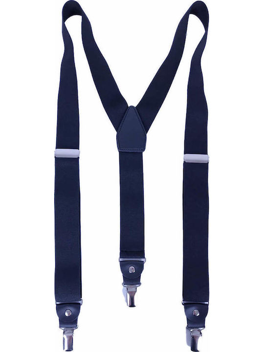 Endeson Fashion Τιράντες Μονόχρωμες Μαύρες