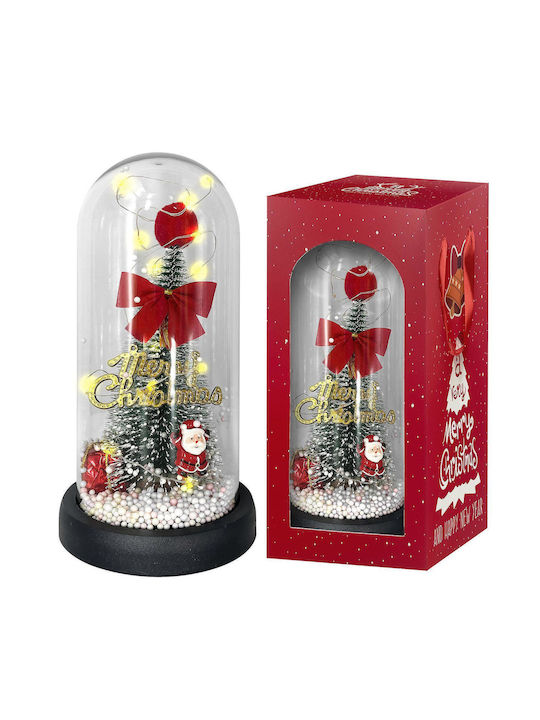 XMASfest Φωτιζόμενη Χριστουγεννιάτικη Γυάλινη Φιγούρα Βάζο Ύψους 20εκ.
