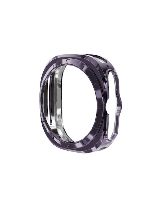 Samsung Galaxy Watch Ultra 47mm Electrolytic Protective Watch Case TPU Full Hollow Out Rose Gold