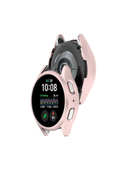 Samsung Galaxy Watch 7 44mm Μισής Κάλυψης Προστατευτική Θήκη Ρολογιού Pc Ροζ