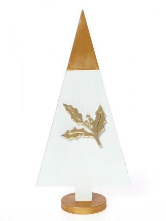 Christmas Decorative Wood Tree 20cm White