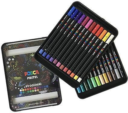 Posca Pastels Bright & Intense Colors 24 Pcs 402022
