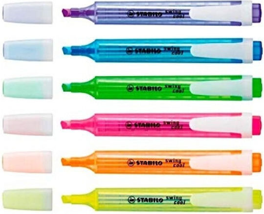 Stabilo Swing Markere de Subliniere 4mm Multicolor 6buc
