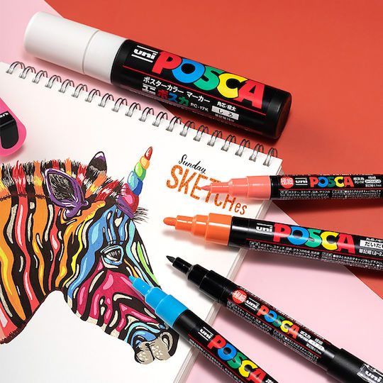 Posca Permanent Marker 2.5mm Silver