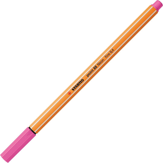 Stabilo Point 88 Zeichenmarker 0.4mm Neon Pink 10Stück