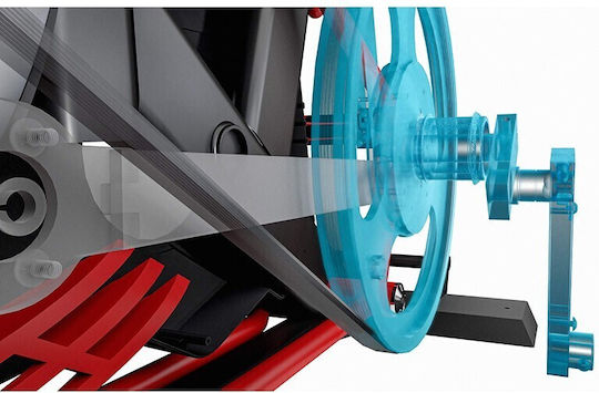 Luxury Fitness Seated Exercise Bike with Air Resistance and Wheels
