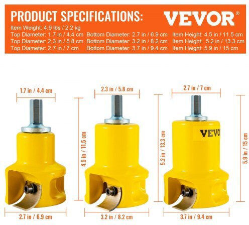 Vevor Set Accesorii de Tăiere Unelte pentru Aluminiu 8buc