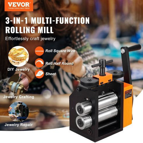 Vevor Jewelry Forging Machine 3"/76 Mm Multifunctional Ratio 1:2 Pressure Thickness 0.1-7mm Shyypj3h10000sgwwv0