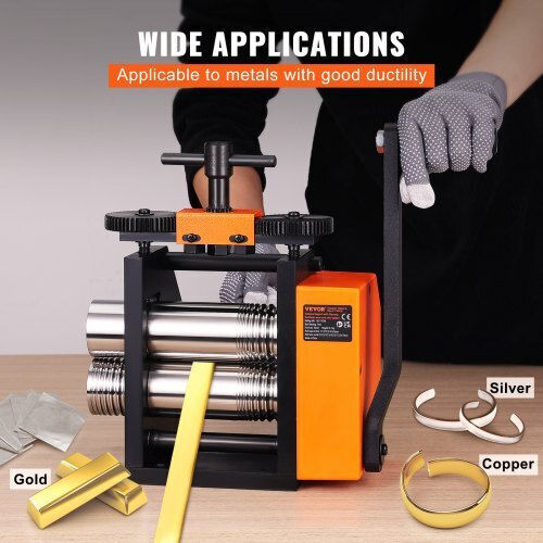 Vevor Jewelry Forging Machine 3"/76 Mm Multifunctional Ratio 1:2 Pressure Thickness 0.1-7mm Shyypj3h10000sgwwv0