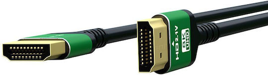 Blow HDMI 2.1 Ultra High Speed 48Gbps 4K 120Hz HDR VRR Cable HDMI male - HDMI male 5m Πράσινο