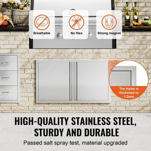 BBQ Door Vevor 914x534mm Stainless Steel Double Outdoor Kitchen Smabscjmys36j2tr1v0