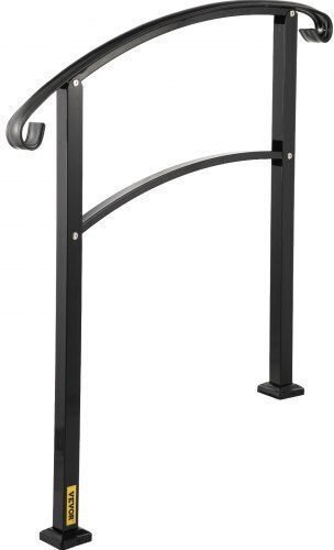 Vevor 3-Step Iron Railing Black Outdoor Use Ltfs3bhslg0000001v0