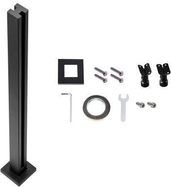 Vevor Glass Clamp 35.83" 0.39"-0.47" Glass Black Bllgzhs85cm17tl07v0