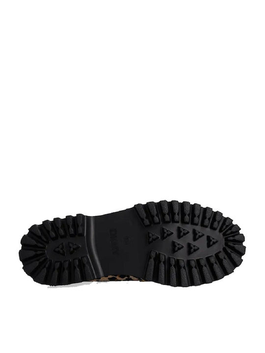 Gillian Δερμάτινα Γυναικεία Loafers σε Καφέ Χρώμα
