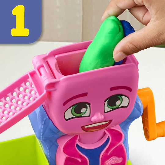 Hasbro Play-Doh Plasticine - Hair Stylin' Salon Game for Ages 3+, 6 Pieces Hair Stylin Salon