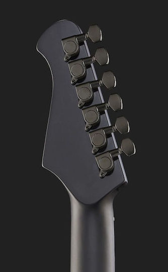 Harley Benton Standard Series Electric Guitar Stratocaster with HSS Pickup Configuration Satin Black