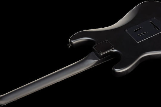Harley Benton Standard Series Electric Guitar Stratocaster with HSS Pickup Configuration Satin Black