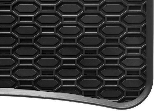 Rubber Mats Geyer & Hosaja Vw Golf V 2003-2008 Golf Vi 2008-2013 Jetta Iii 2005-2010 Scirocco Iii 2008 Seat Leon 2006-2012 4 Pieces Black 805/4c