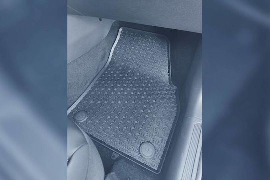 Rubber Mats Geyer & Hosaja Volkswagen Polo Seat Ibiza Seat Arona Crossover 2017+ Audi A1 Skoda Fabia Volkswagen T-cross 2018+ Taigo 2020+ 4 Pieces Black 889/4c