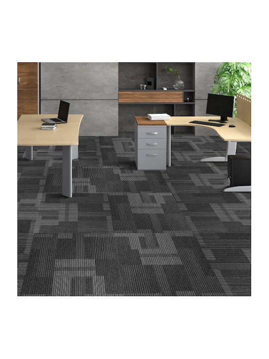 Vevor Carpet Tiles 24"x24" Built-in Backing Easy Installation 24 Tiles Mixed Gray Kcxfkdt2424yhlixbv0
