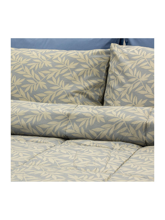 Lino Home Sheet Sets Queen 240x260cm. Leafy Leafy Green 4pcs