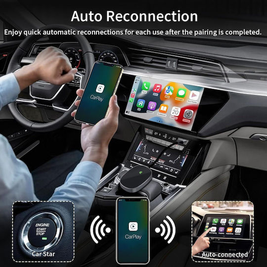 Wireless Android Auto Adapter 2 In 1 2024 Carplay Vichema Tech Compatible Ios Android Plug Play Online Upgrade Voice Assistant Models That Come Original Wired Carplay Mercedes Audi Bmw Ford Fiat Vw Mazda Hyundai Others