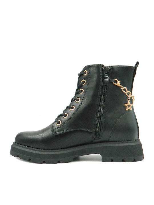 Kinderstiefel mit Reißverschluss Schwarz
