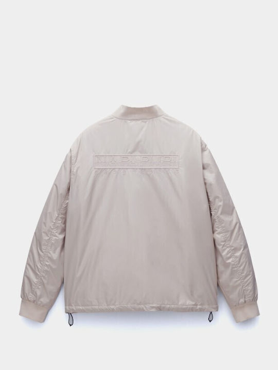 Asitter Women's Short Lifestyle Jacket for Winter Beige
