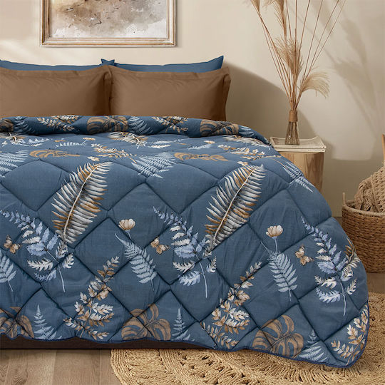 Lino Home Queen 220x240cm Petunia Blue