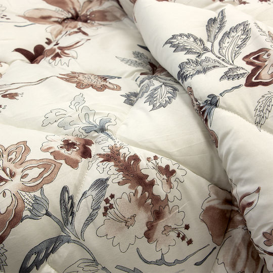 Lino Home Duvet Queen 220x240cm Marigold Beige 350 GSMGsm