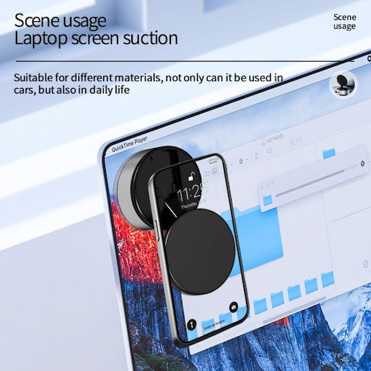 Car Mobile Mount with Magnet Silver